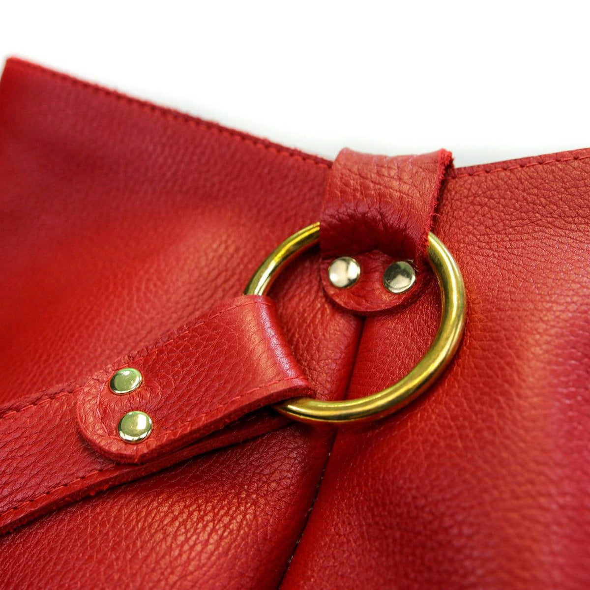 HOBO INTERNATIONAL LEATHER HANDBAG/SACHEL RED outlet ZIPPERED