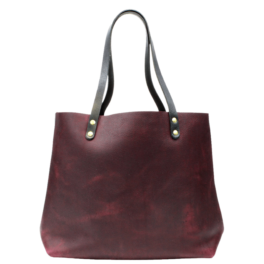 Large Burgundy Leather Tote Bag Kerry Noel