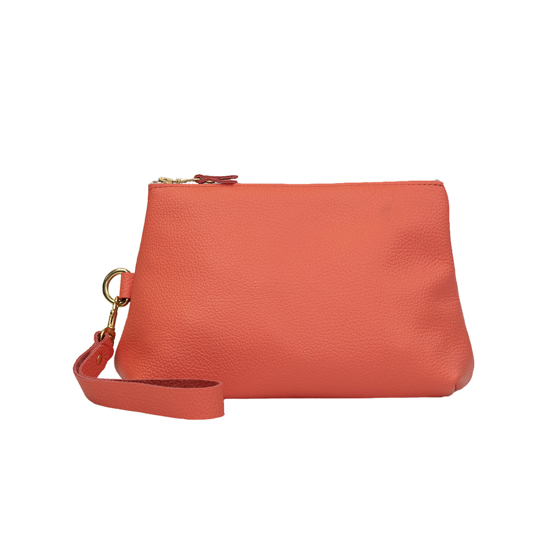 Coral clutch bag on sale