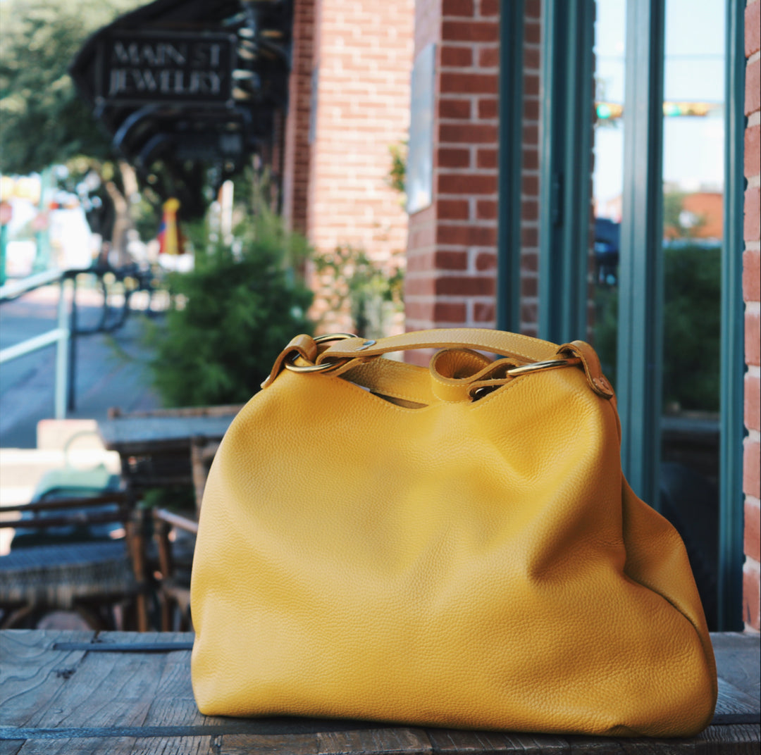 Lucky Yellow Hobo deals shoulder Handbag